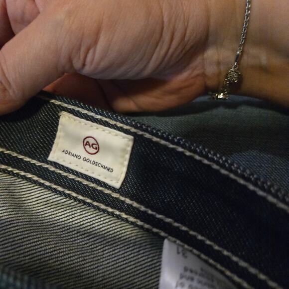 AG Tellis Crop Jeans Men’s 31 Dark Wash Modern Slim Fit Denim - Picture 4 of 12